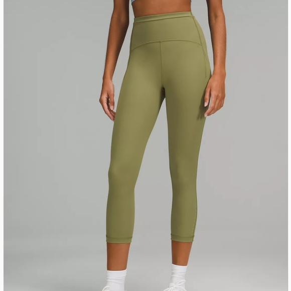 BNWT Lululemon Swift Speed HR Cropped Leggings Bronze Green size 2 - Picture 3 of 9